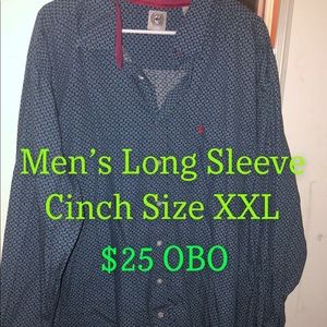 Men’s 2XL Cinch, Wrangler Shirts